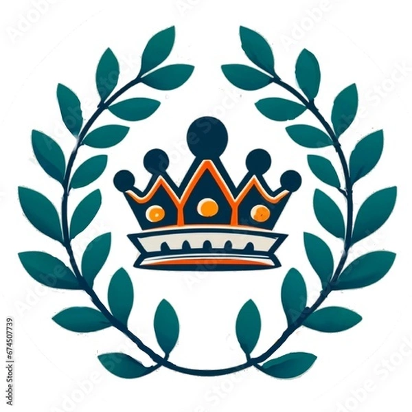 Obraz 王冠と月桂樹52　Generative AI