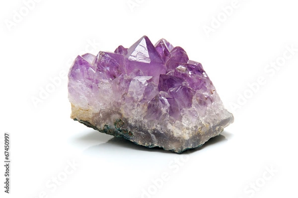 Obraz purple amethyst cluster