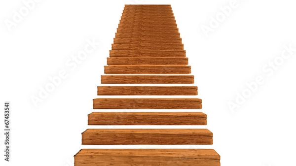 Obraz Holztreppe hinauf