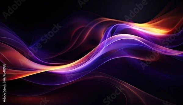 Fototapeta Neonowa fala. 