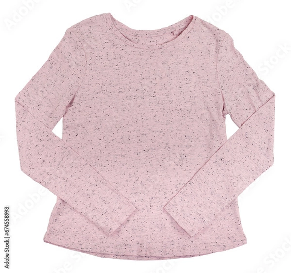 Obraz Pink jacket with long sleeves for a girl isolated on white background