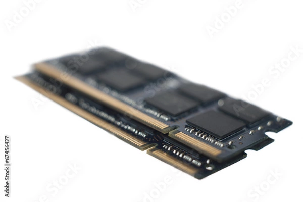 Obraz Golden RAM Connectors at an Angle