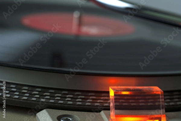 Obraz Closeup View of Record Player