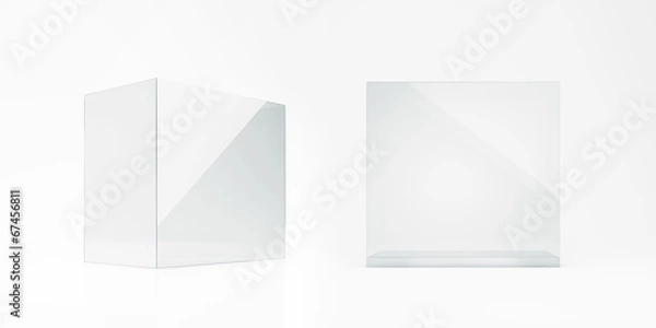 Obraz puste szklane pudełko