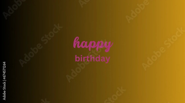 Fototapeta birthday card 