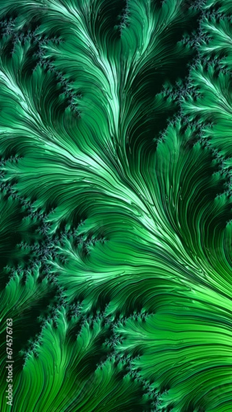 Fototapeta Ornate colourful and digitally generated 3D background