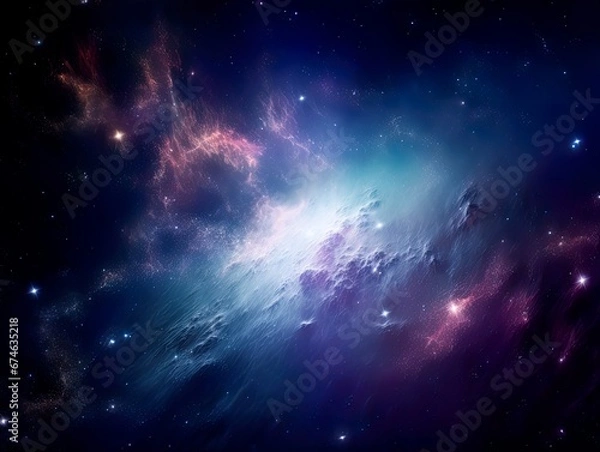 Fototapeta Galaxy and universe light. Galaxies sky in space Planets and stars beauty of space exploration
