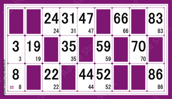 Obraz Carton de loto