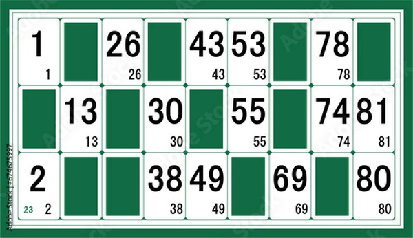 Obraz Carton de loto