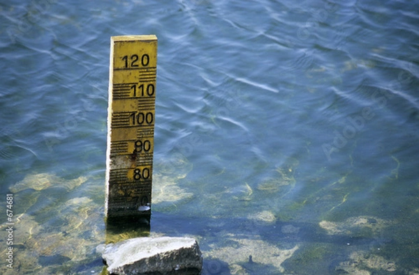 Fototapeta measuring water levels