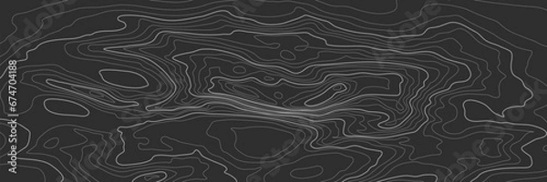 Fototapeta Background of the topographic map. Topographic map lines, contour background. Geographic abstract grid. EPS 10 vector illustration.