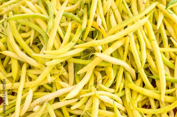 Obraz Yellow beans on display at the market
