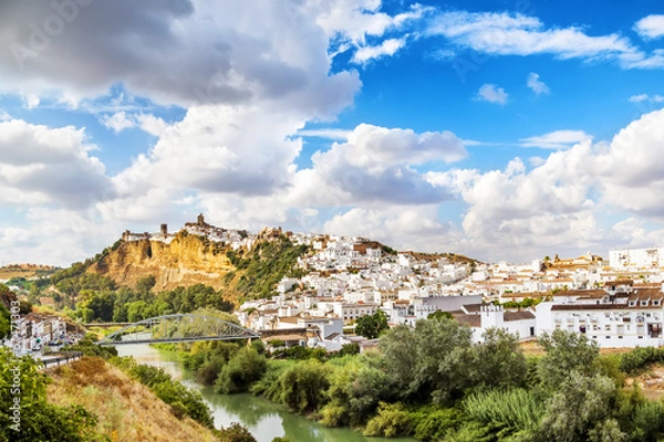 Fototapeta Arcos de la Frontera, beautiful town located in Cadiz.
