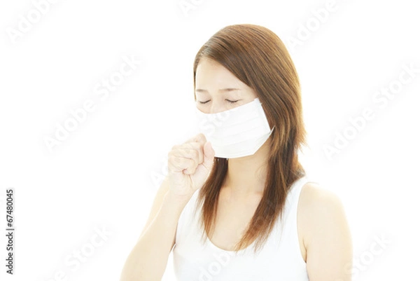 Fototapeta 風邪に罹患した女性