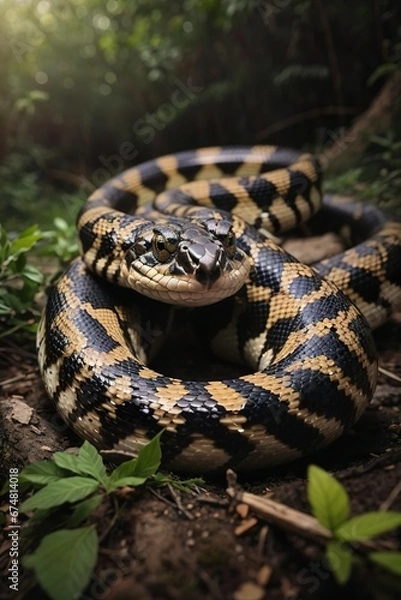 Fototapeta snake in the tree