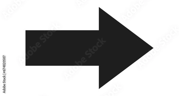 Fototapeta Simple arrow icon Directional symbols