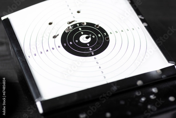 Obraz pierced shooting targets