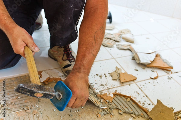 Obraz Badezimmer wird renvoviert