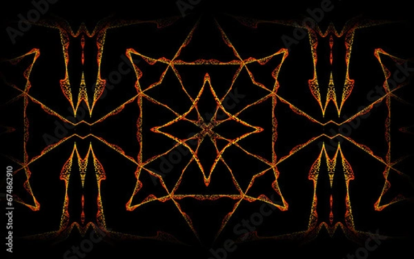 Obraz fractal tessellation particle simulation