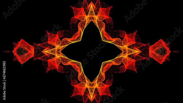Obraz solar fractal particle kaleidoscope star