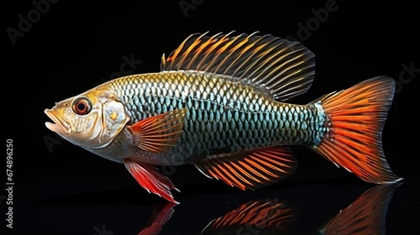 Fototapeta Realistic 3D Render of Tropical Fish Collection