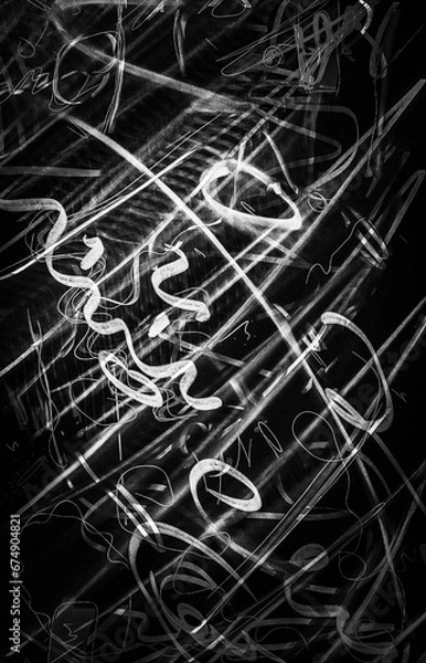 Obraz black and white background