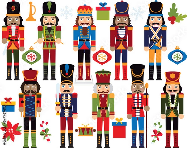 Fototapeta Christmas Nutcracker, nutcracker ballet