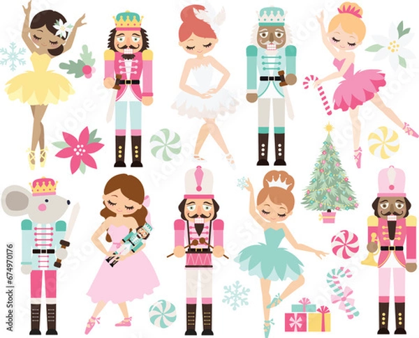 Fototapeta Christmas Nutcracker, nutcracker ballet