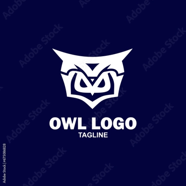 Fototapeta Owl logo. Owl icon available in vector.