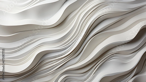 Obraz Meticulous Close-Up of Paper's Texture and Details. A Clean, Minimal Blank Surface, Perfect for Office or Study Concepts. Isolated, Neat, and Organized Background for Your Creative Projects, Ai gener
