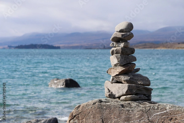 Fototapeta Steinbalance