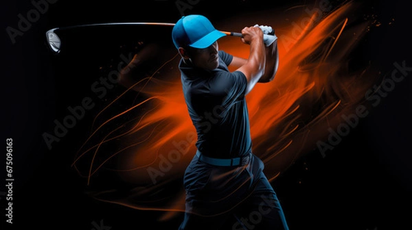 Fototapeta Golf Player in Action	