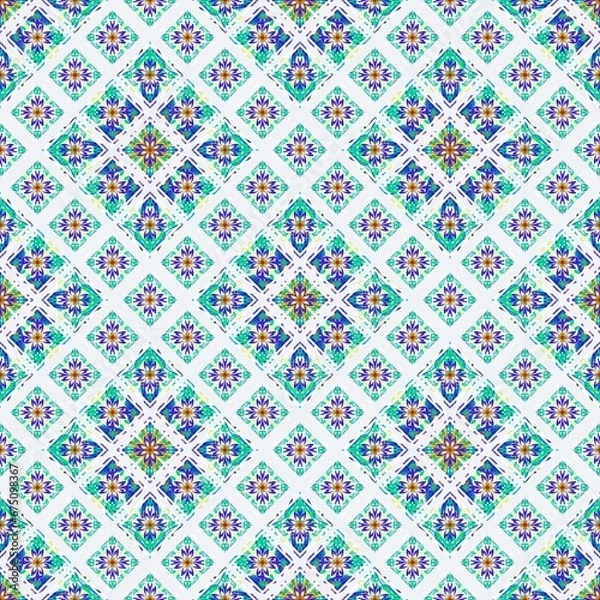 Fototapeta seamless pattern Geometric ,ethnic, diagonal, lines ,seamless, pattern, background ,texture, pattern ,clothing wrapping, batik ,Ikat ,native ,fabric ,free hand ,two tone,Tropical,mandalas ,