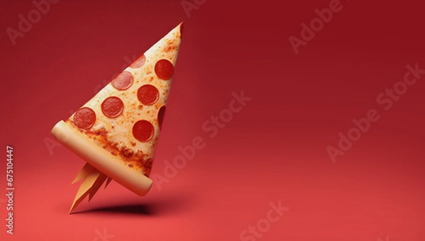 Obraz Fast delivery of pizza