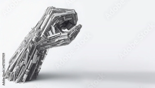 Obraz bolt and nut, iron arm