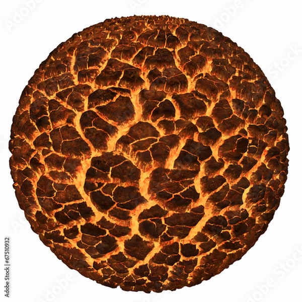 Obraz Volcano Lava sphere planet