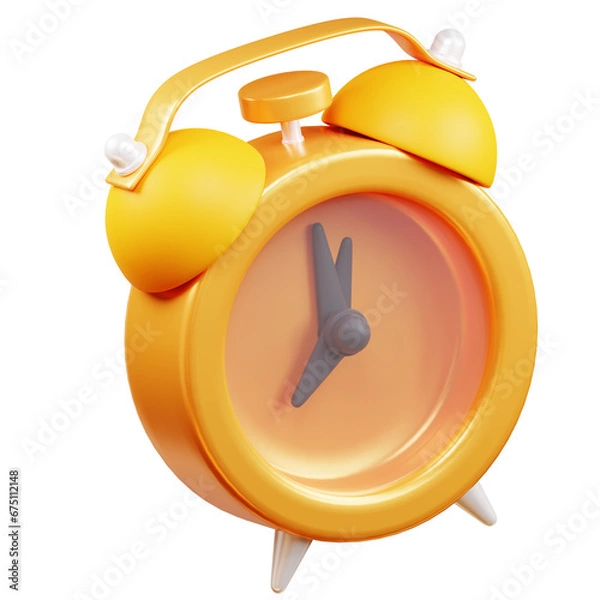 Obraz 3d alarm clock.  3d design illustration