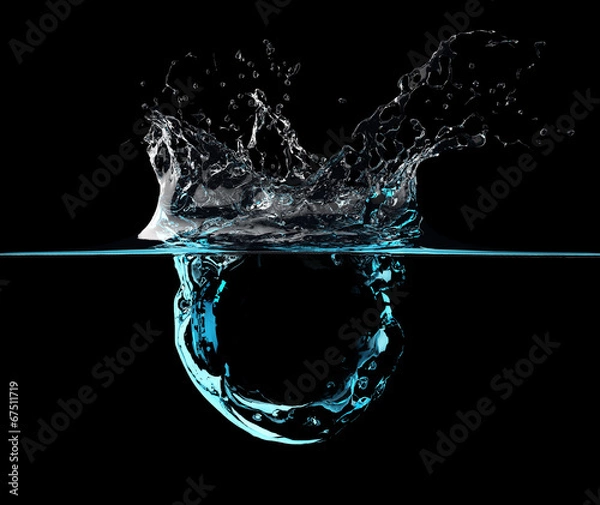 Obraz Blue water Splash
