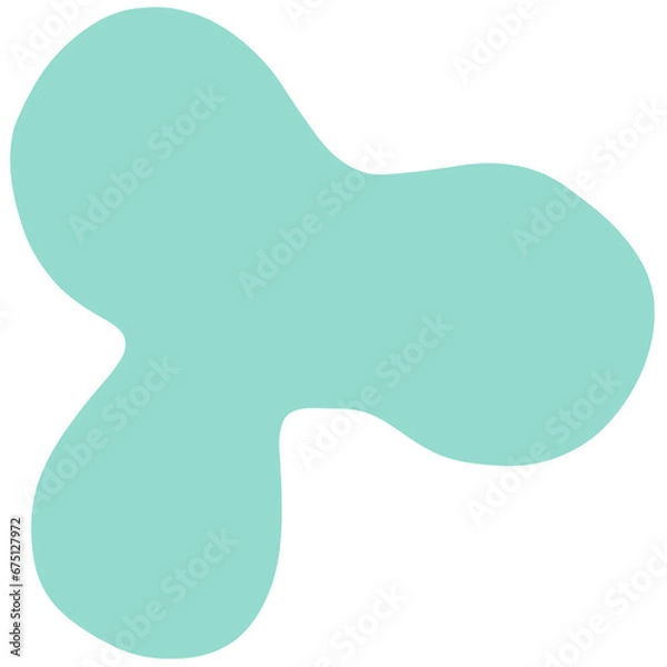 Obraz The soft, irregular shape of the blob shape is simple, fun, and versatile for a variety of creative designs.