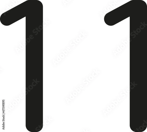 Fototapeta number icon