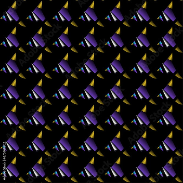 Fototapeta abstract blue background pattern with triangles