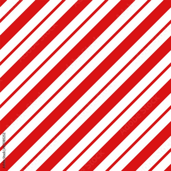 Obraz Seamless pattern with red candy cane stripes. Christmas pattern print