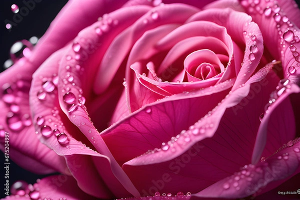 Fototapeta Draw me a pink rose.
Generative AI