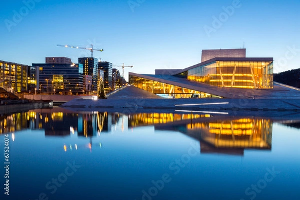 Fototapeta Opera w Oslo w Norwegii