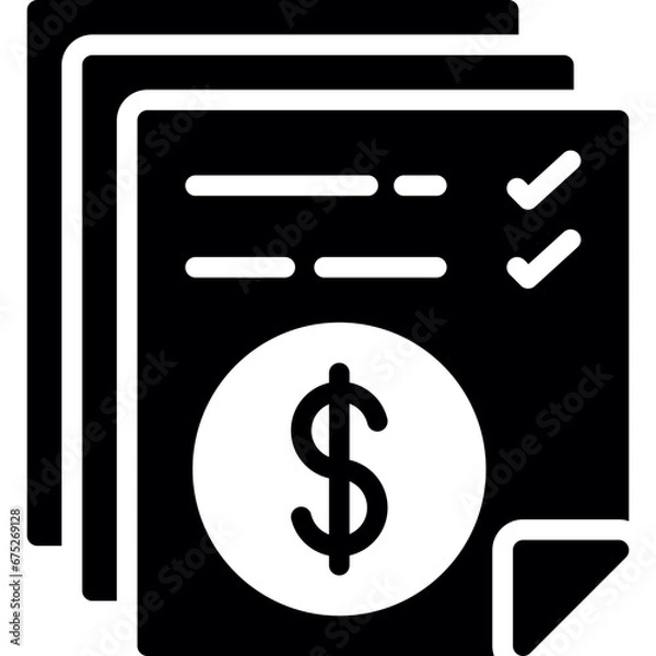 Fototapeta Bill Icon