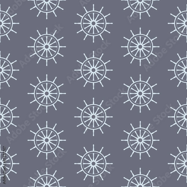 Fototapeta seamless pattern with steering wheels