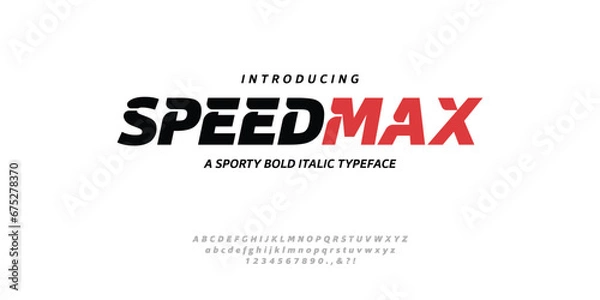 Obraz Simple and bold alphabet typography font vector for logo and branding	