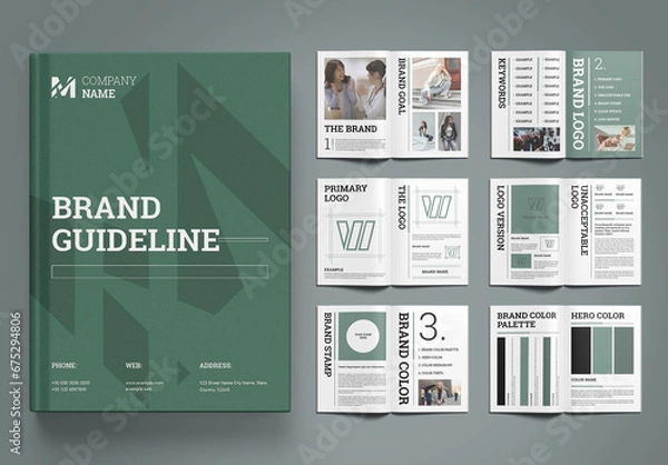 Fototapeta Brand Guideline Design Template