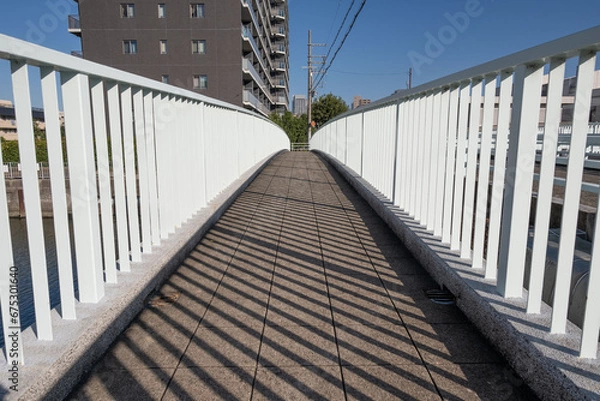 Obraz 大阪、都市、風景、川、橋、秋	