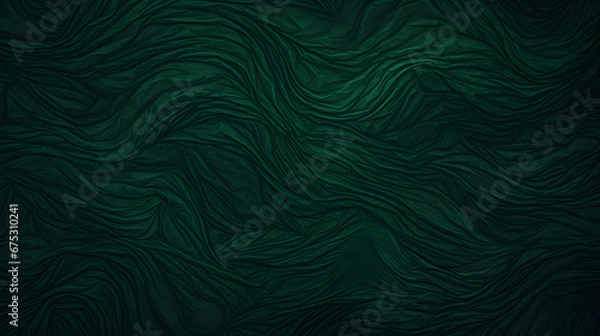 Fototapeta Dark green background texture. generative AI.